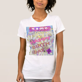 Camiseta Daisy e Daffodils: Personalize o T-Shirt de Aniver