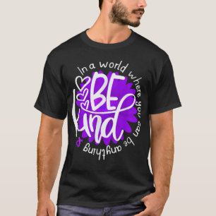 Camiseta Daisy Flower Be Kind Alzheimer Awarness Mês Kin