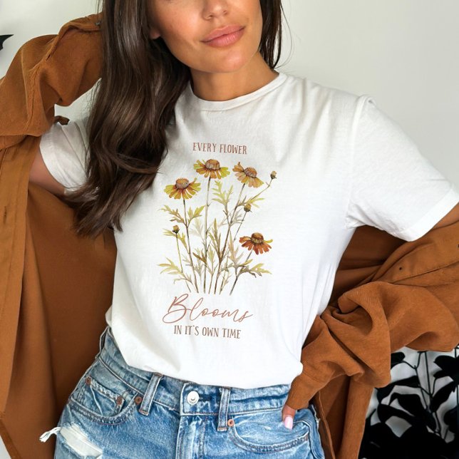 Camiseta Daisy Flower e Cotação (Criador carregado)