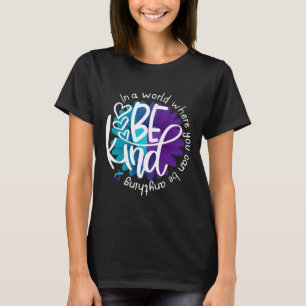 Camiseta Daisy Flower Seja gentil com a prevenção do suicíd