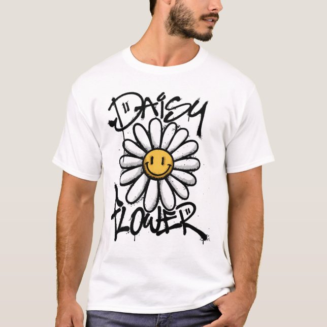 Camiseta Daisy Flower streetwear (Frente)