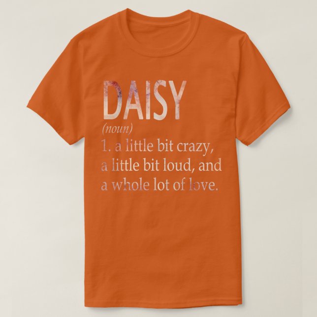 Camiseta Daisy Girl Name Definition (Frente do Design)