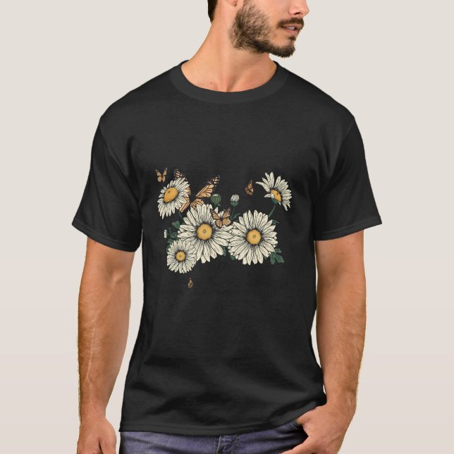 Camiseta Daisy In Love Retro Butterfly (Frente)