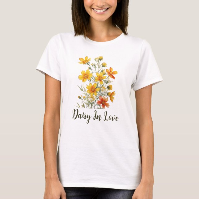 Camiseta Daisy In Love Wildflower (Frente)
