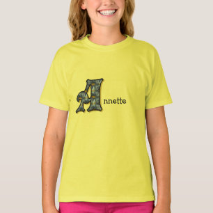 Camiseta Daisy Monograma Seu Nome Inicial A