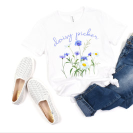 Camiseta Daisy Picker Mulheres Daisy Boho Floral