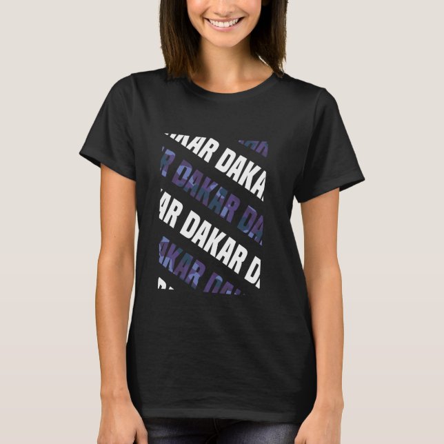 Camiseta Dakar Camo Pattern Purple Camouflage (Frente)