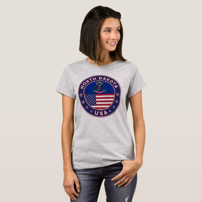 Camiseta Dakota do Norte (Frente Completa)