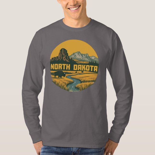 Camiseta Dakota do Norte Estados Unidos da América (Frente)