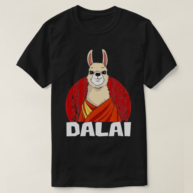 Camiseta Dalai Lama Llama (Frente do Design)
