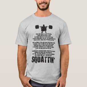 Camiseta Dale Clark Squat Poem Roupa