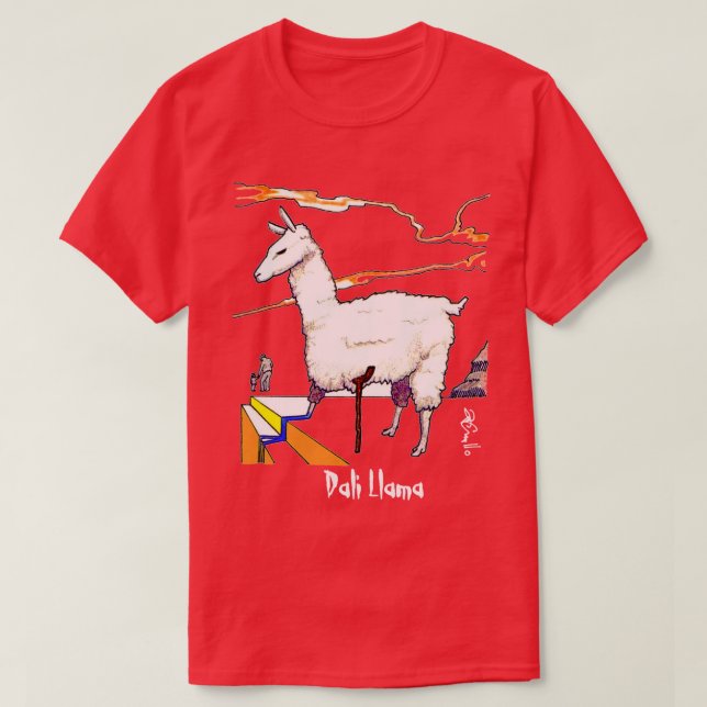 Camiseta Dali Llama (Frente do Design)