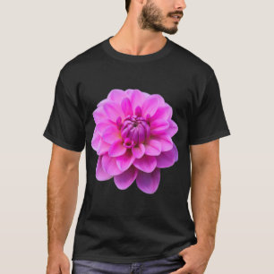 Camiseta Dália cor-de-rosa (isolada)