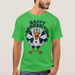 Camiseta Dallas Cowboys Turquia Feliz Dia de Ação de Graças