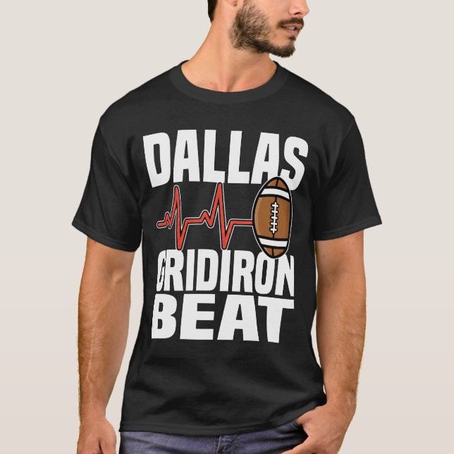 CAMISETA DALLAS GRIDIRON BEAT - FUTEBOL TEXANO (Frente)