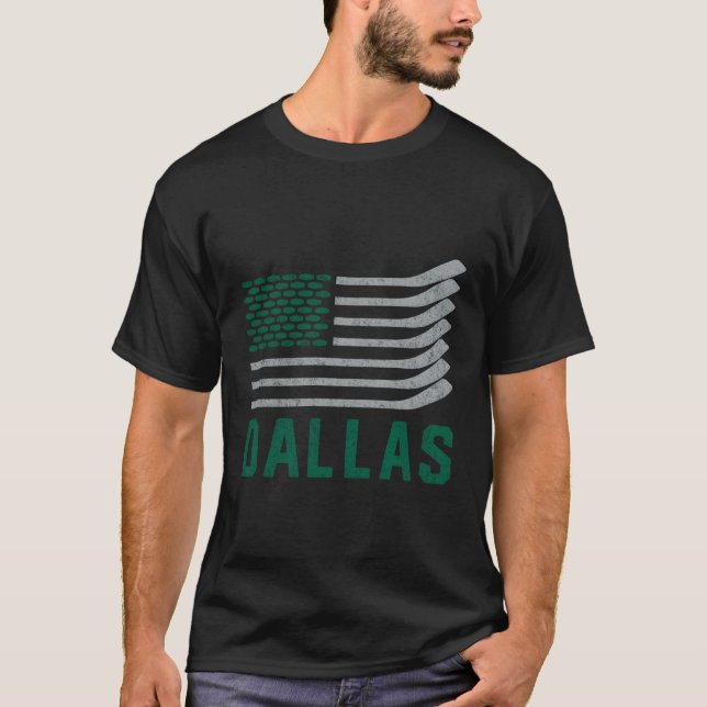 Camiseta Dallas Hockey É Americano (Frente)
