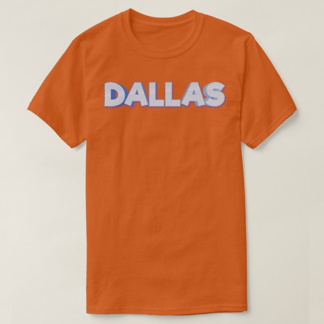 Camiseta Dallas me criou no Texas (Frente do Design)
