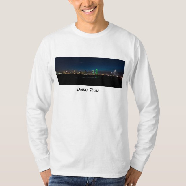 Camiseta Dallas Skyline Dawn Pano (Frente)