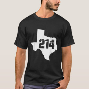 Camiseta Dallas Texas 214 Area Code