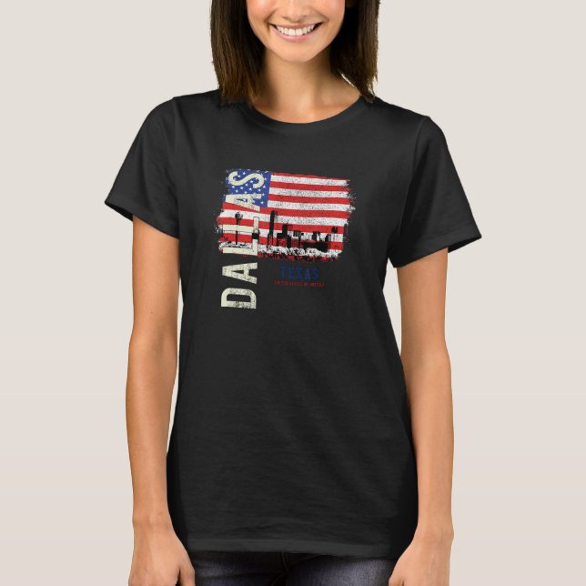 Camiseta Dallas Texas Americanos (Frente)