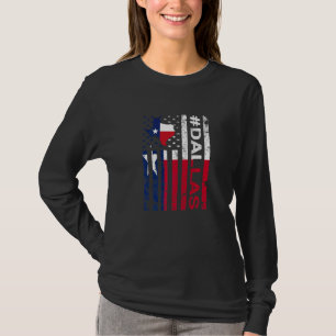 Camiseta Dallas Texas Flag Texas State Usa Pride