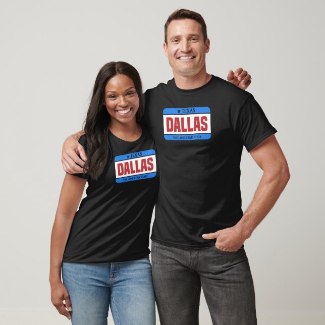 Camiseta Dallas Texas Lone Star State Design por orgulho (Unissex)
