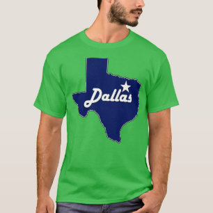 Camiseta Dallas Texas Marinho Blue Lone State Map Texan