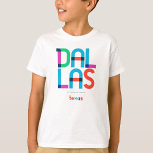 Camiseta Dallas Texas Meados do Século, Arte Pop,