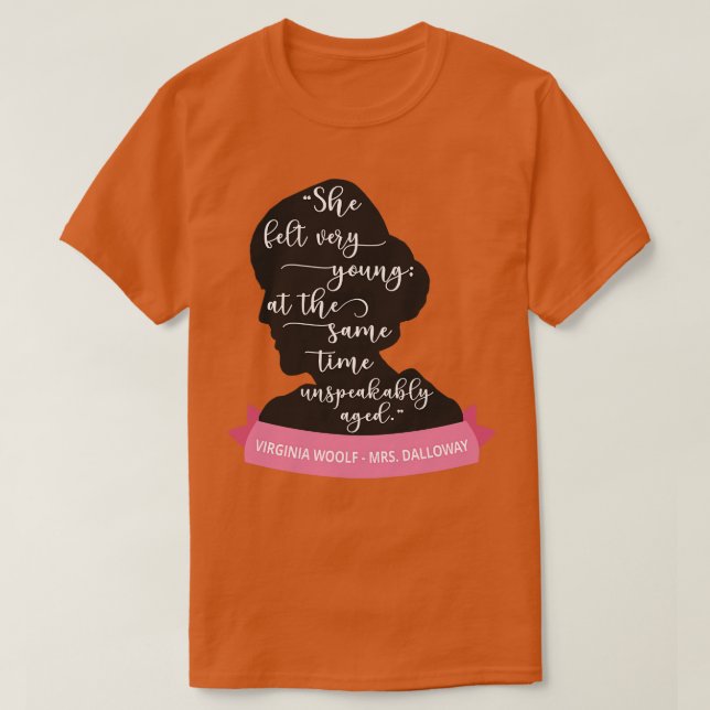 Camiseta Dalloway Cote III Virginia Woolf Silhouette (Frente do Design)