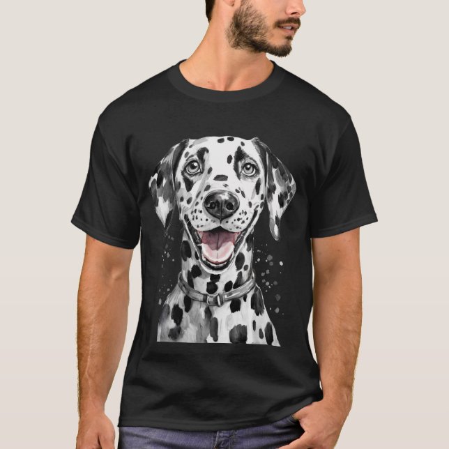 Camiseta Dalmácia Happy Face dog (Frente)