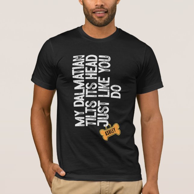 Camiseta Dalmaciano lits cabeça como você (Frente)