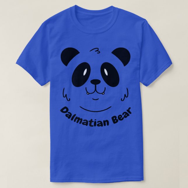 Camiseta Dalmaciano Panda Bear Engraçado Piada de Cachorro  (Frente do Design)