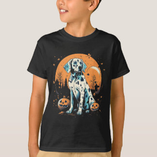 Camiseta Dalmaciano Pumpkin Halloween Costume Cachorro Pupp