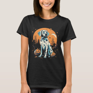 Camiseta Dalmaciano Pumpkin Halloween Costume Cachorro Pupp