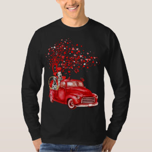 Camiseta Dalmaciano Riding Red Truck Namorados Borboleta He