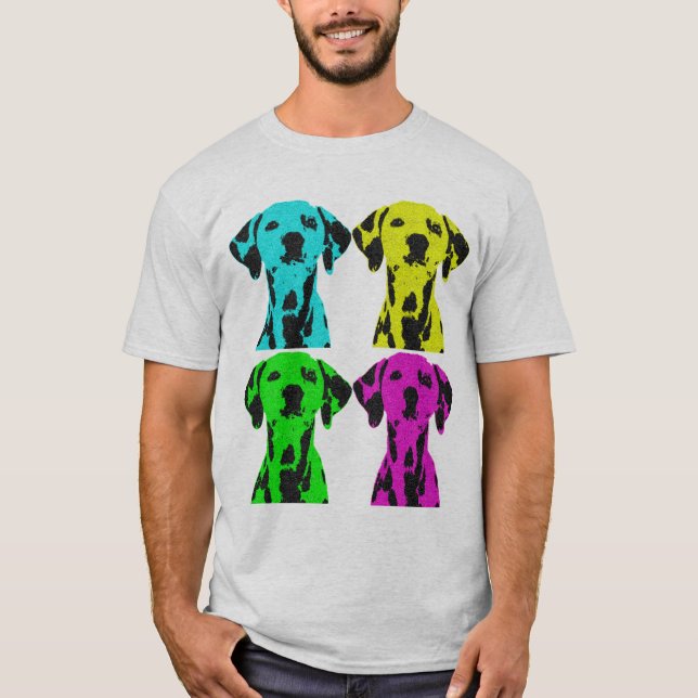 Camiseta Dalmata Pop art (Frente)