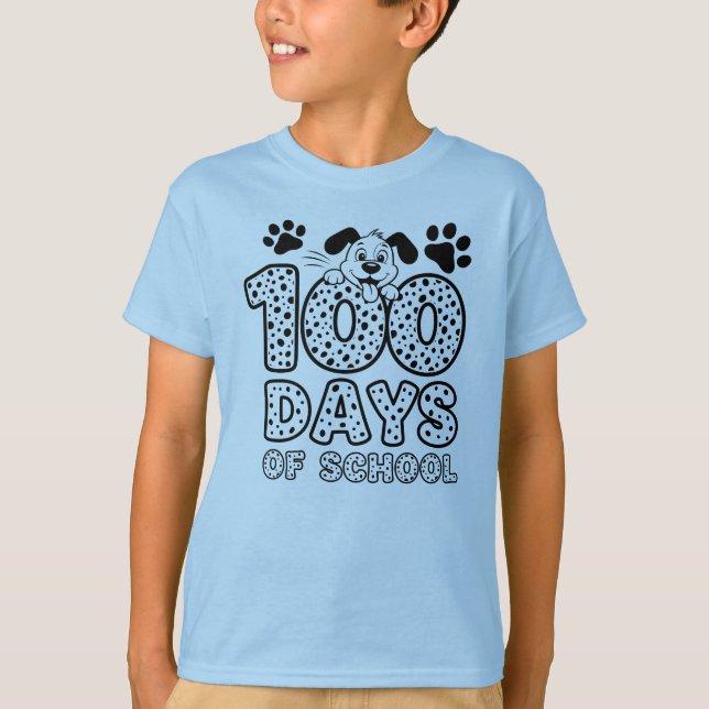 Camiseta Dálmatas 100 Dias de Escola  (Frente)