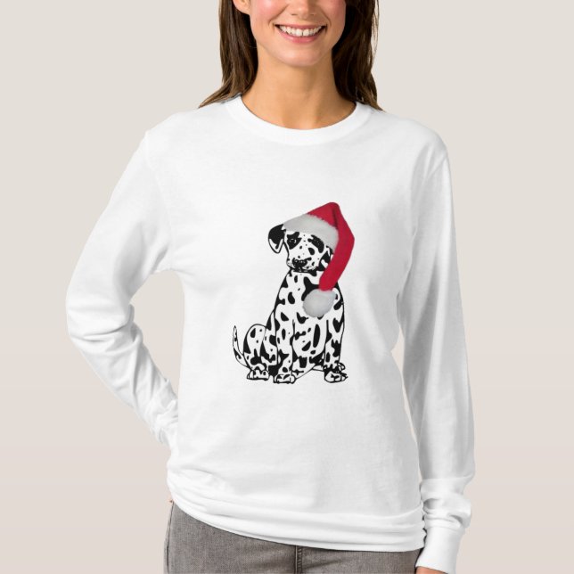 Camiseta Dalmatian do Natal (Frente)