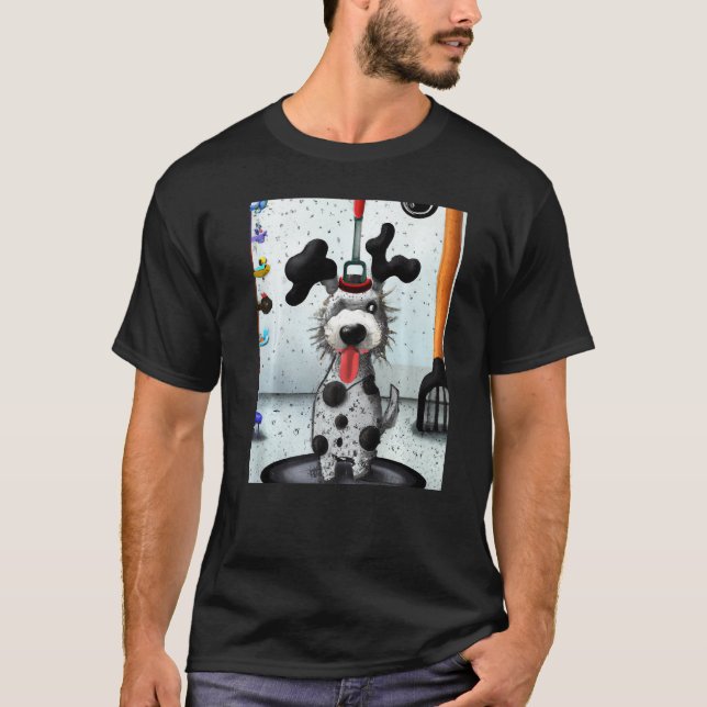 Camiseta Dalmatian dog artwork puppy (Frente)