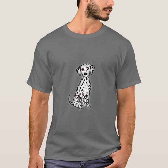 Camiseta Dalmatian Dog illustration (Frente)