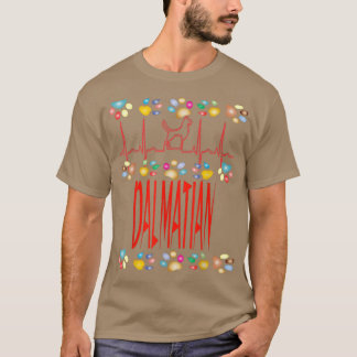 Camiseta DALMATIAN I Love My DALMATIAN Dog Owner Mãe Pai Pu