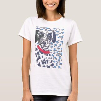 Camiseta Dalmatian pesadamente manchado