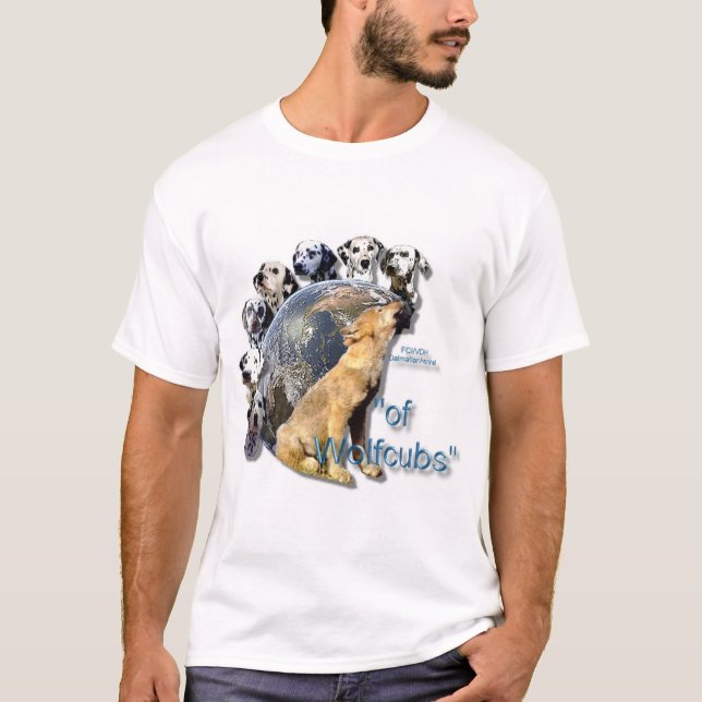 Camiseta Dalmatiankennel do t-shirt de Wolfcubs (Frente)