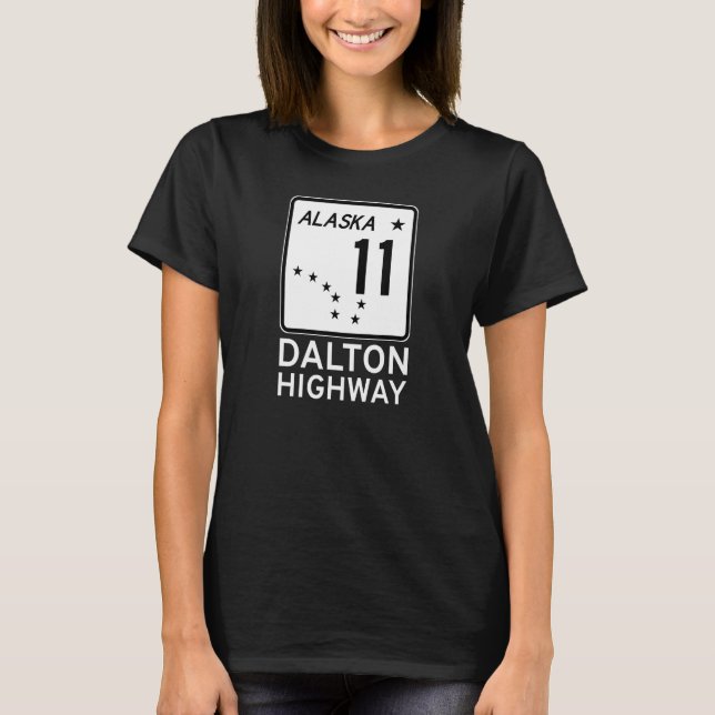 CAMISETA DALTON HIGHWAY ALASKA ROTA 11 SINAL DE ESTRADA ALA (Frente)