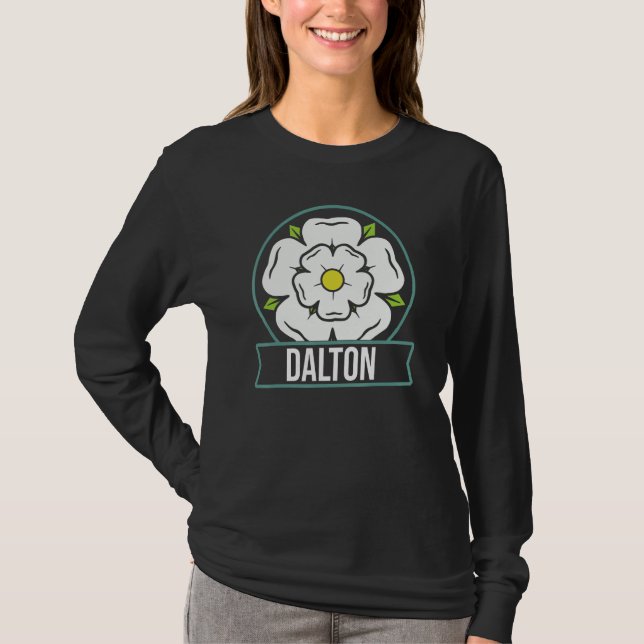 Camiseta Dalton  Yorkshire  White Rose of Yorkshire Emblem (Frente)
