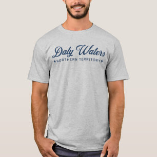 Camiseta Daly Waters desapontou o azul clássico, Austrália