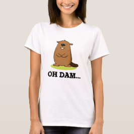 Camiseta Dam Funny Beaver Pun