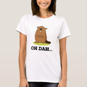 Camiseta Dam Funny Beaver Pun