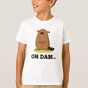 Camiseta Dam Funny Beaver Pun