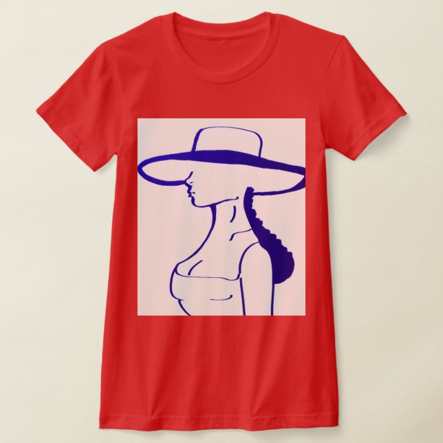 Camiseta Dama Azul (Postura )